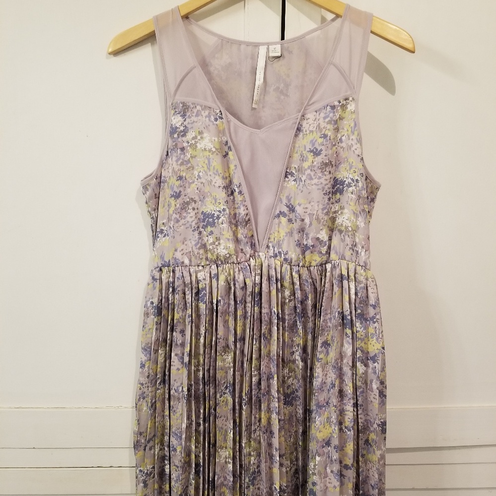 Lauren Conrad lilac pleated dress large